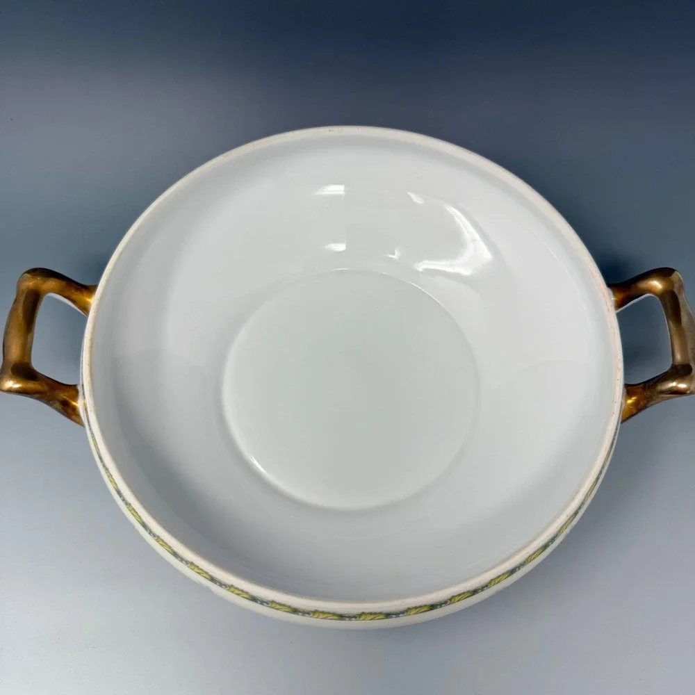 Vintage‎ Morimura Gumi Noritake Japan Hand Painted Floral Covered Casserole Dish